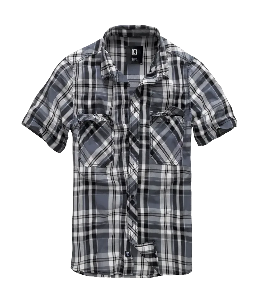 Brandit - Roadstar Shirt Short Sleeve black/anthracite