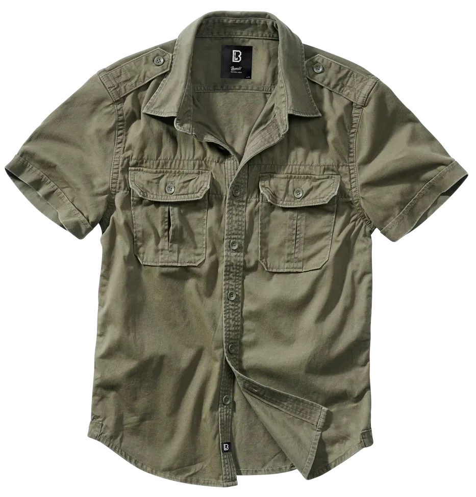 Brandit - Vintage Shirt Short Sleeve olive