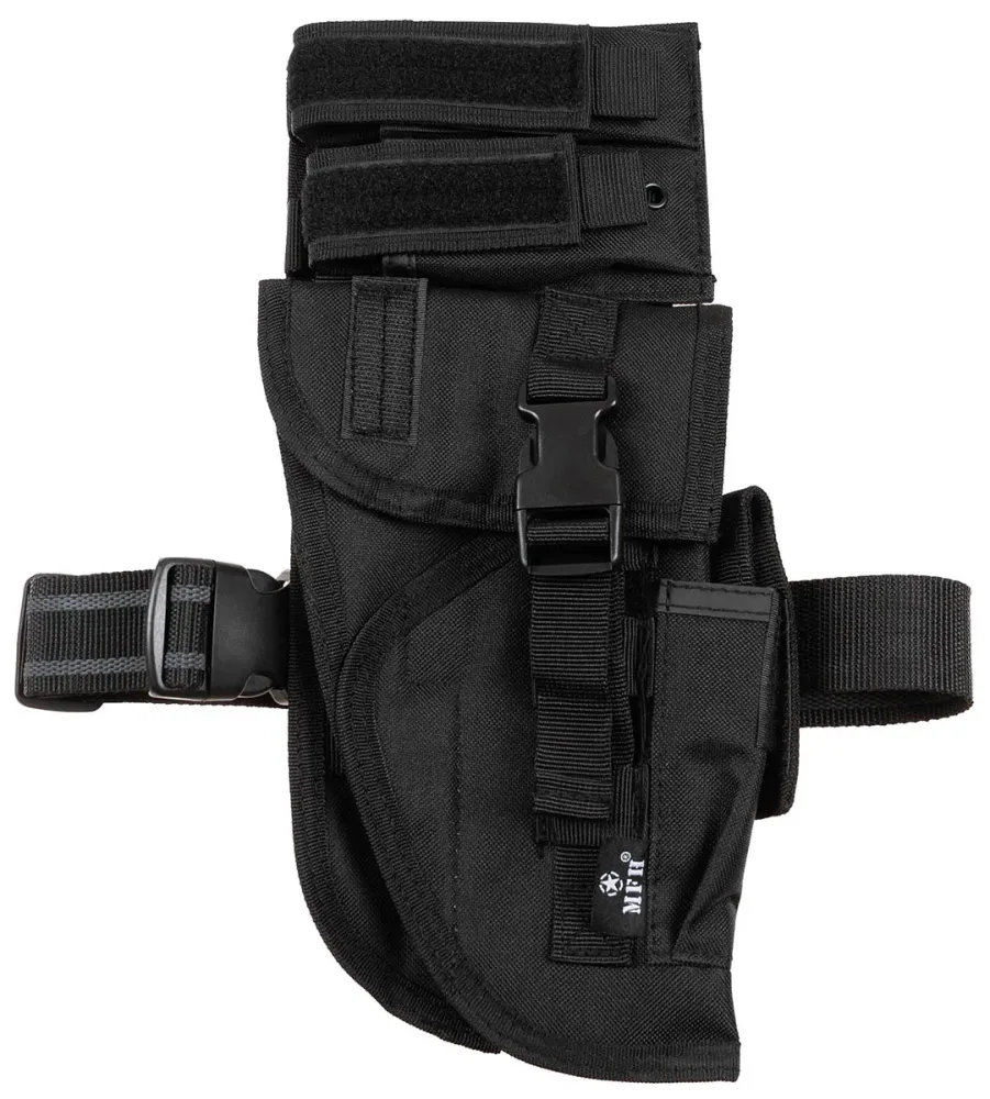 Pistolenbeinholster, schwarz, 