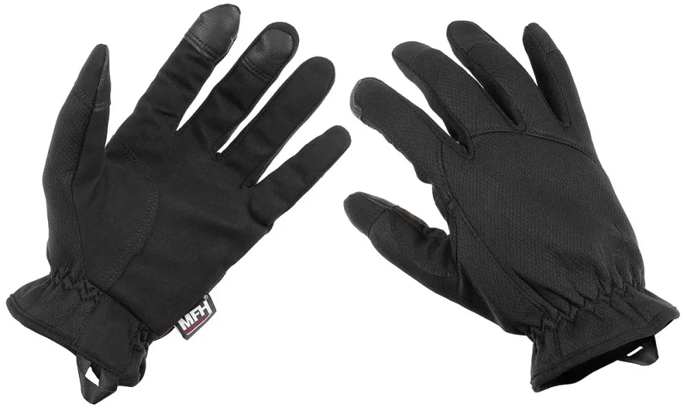 Fingerhandschuhe, schwarz, 