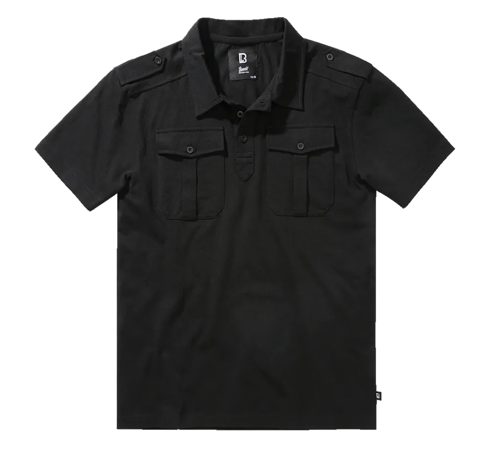 Brandit - Jon Poloshirt Short Sleeve black