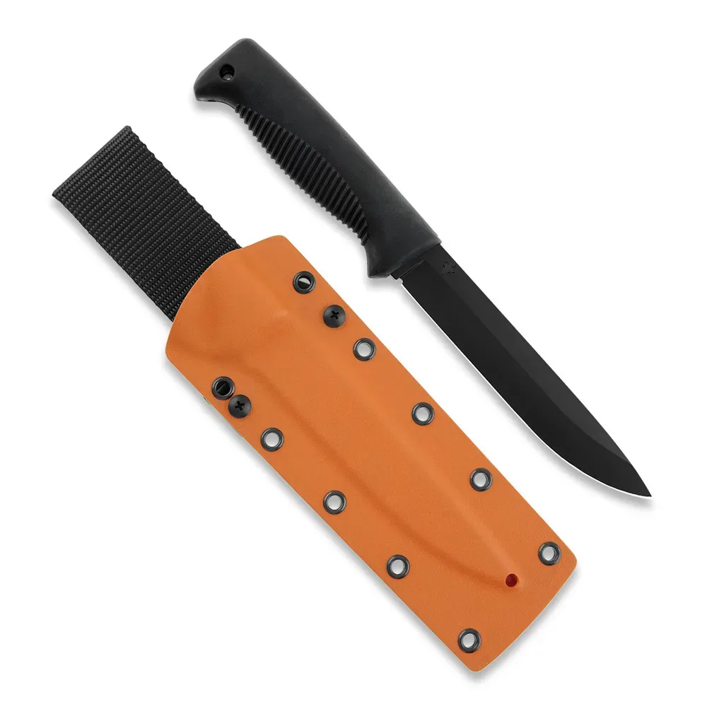 Peltonen Knives - M95 Ranger Puukko schwarz, PTFE Teflon, Kydexscheide (orange)
