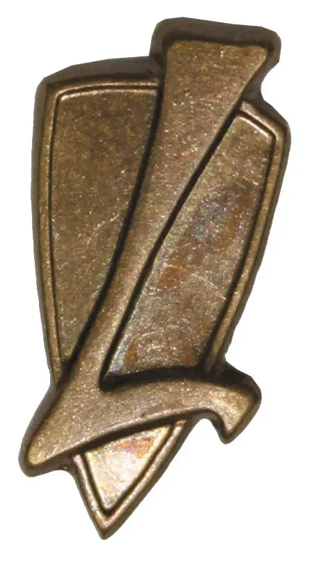 CZ/SK Metallabzeichen, bronze, 