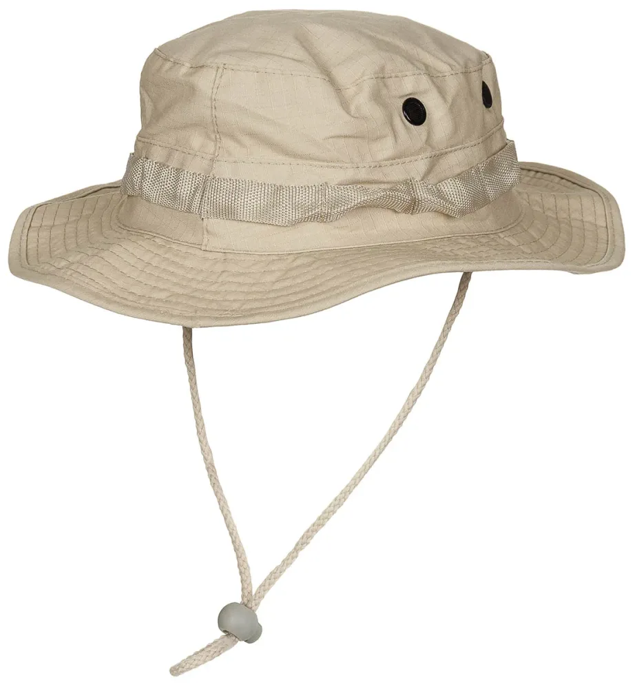 US GI Buschhut, mit Kinnband, GI Boonie, Rip Stop, khaki