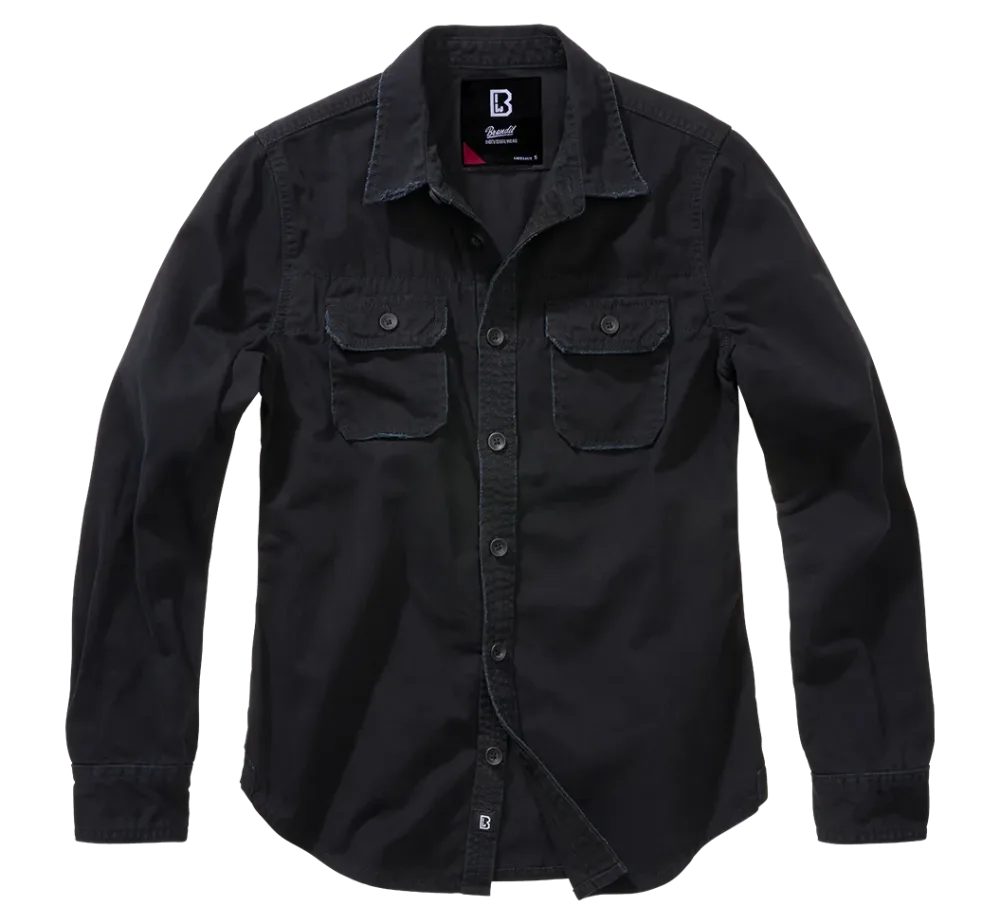 Brandit - Women Vintage Shirt Long Sleeve black
