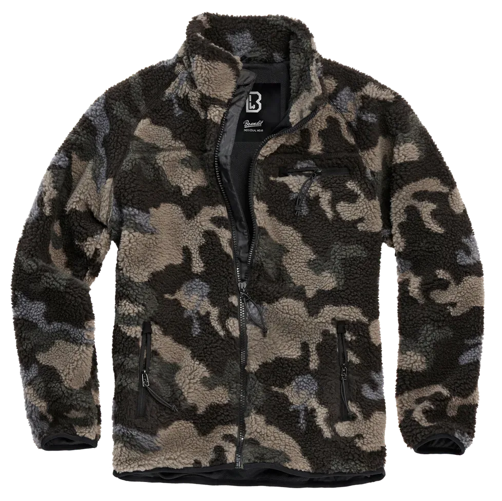 Brandit - Teddyfleece Jacket darkcamo