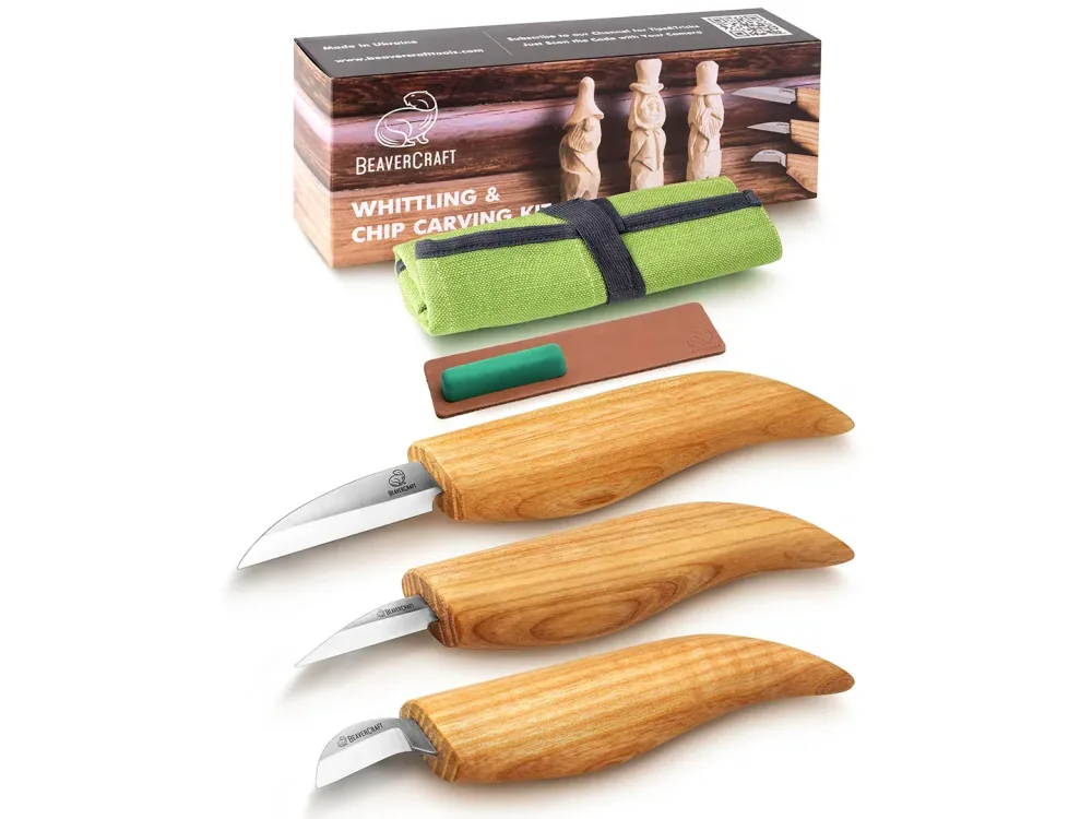 BeaverCraft - Starter Schnitz- und Kerb-Messer-Set