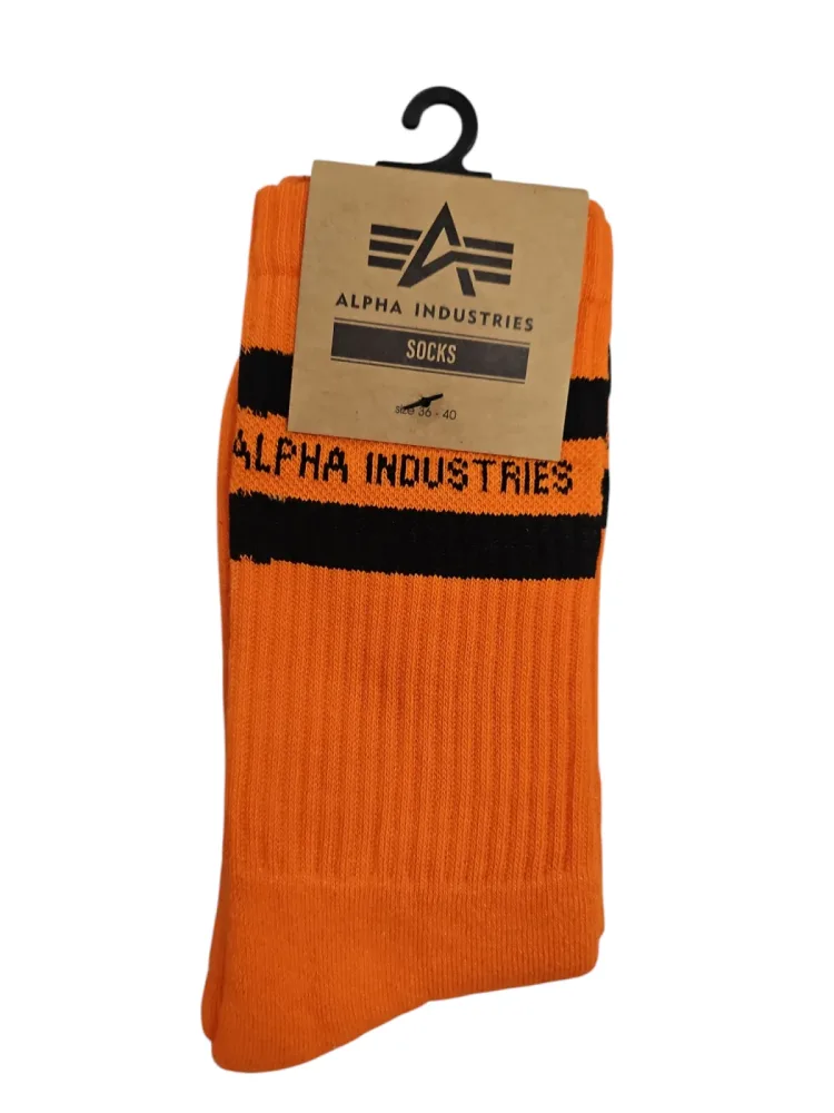 Alpha Industries - Socken mit Logo (orange)