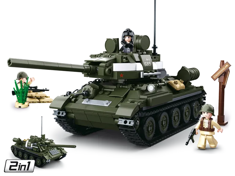 Sluban - WWII Allied Tank Hunter 2in1