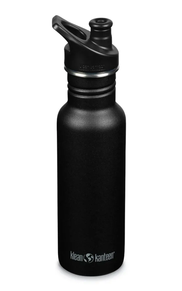 Klean Kanteen - Trinkflasche Classic 532ml Black mit Sport Cap