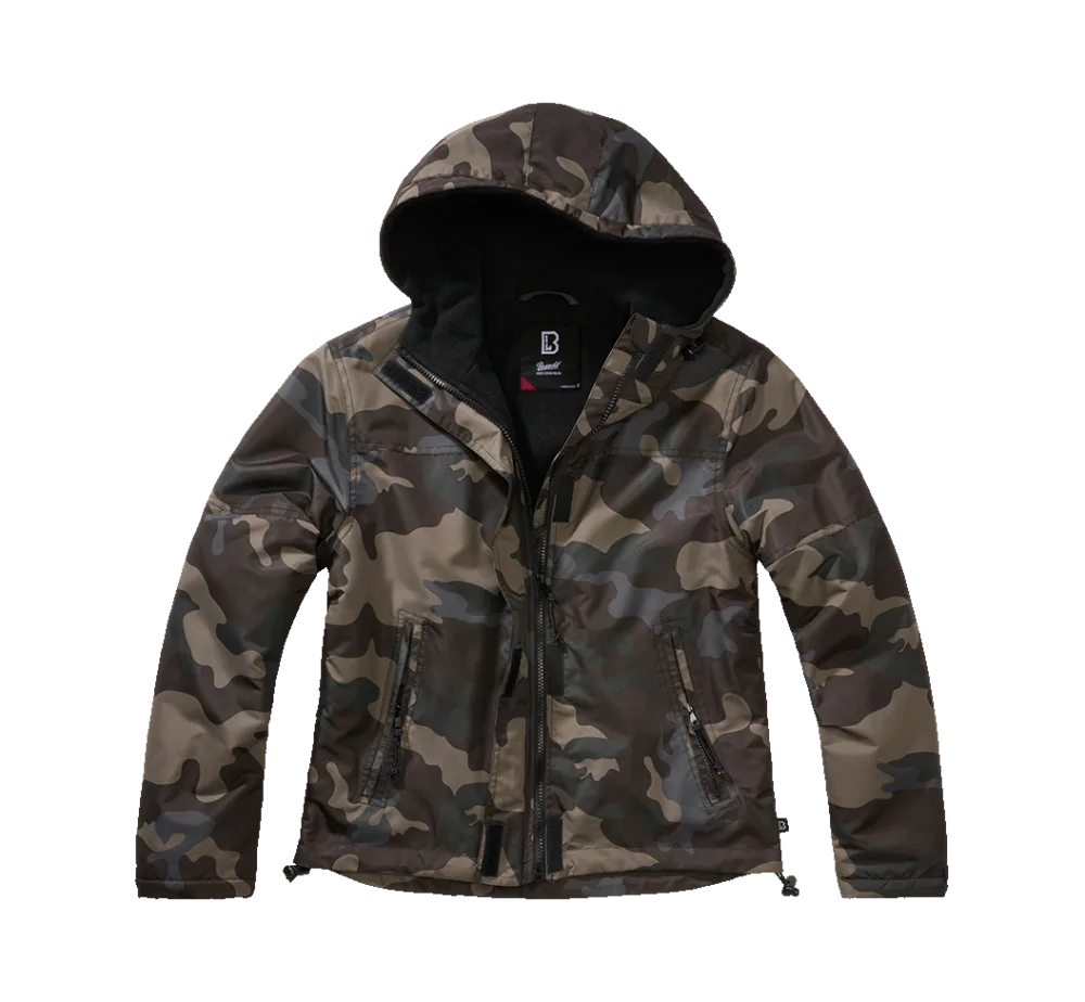 Brandit - Women Frontzip Windbreaker darkcamo