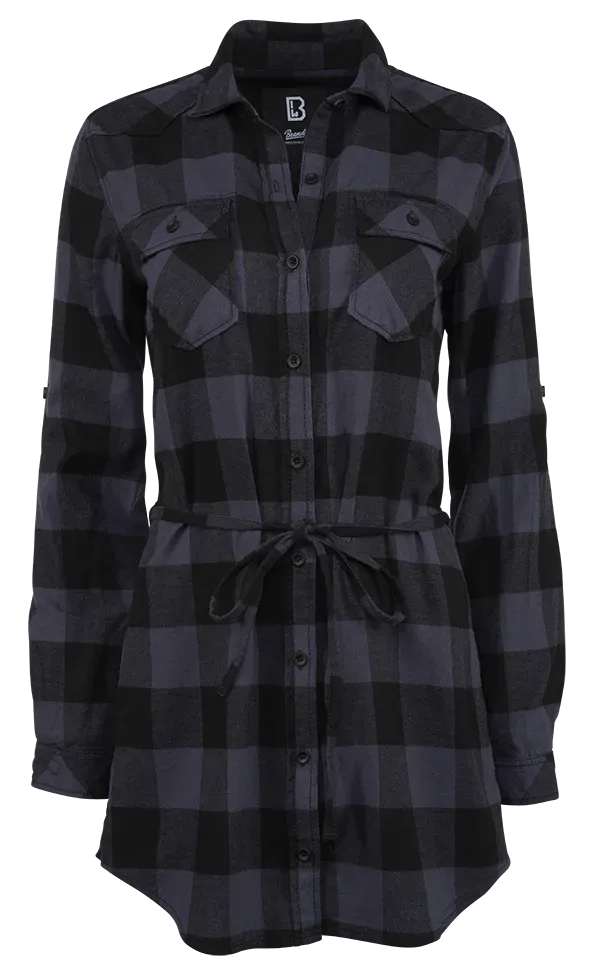 Brandit - Women Lucy Longshirt Long Sleeve black/grey