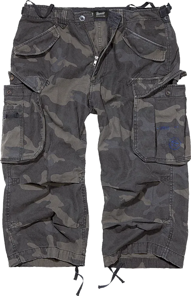 Brandit - Industry Vintage 3/4 Shorts darkcamo