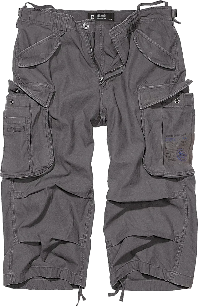 Brandit - Industry Vintage 3/4 Shorts anthracite