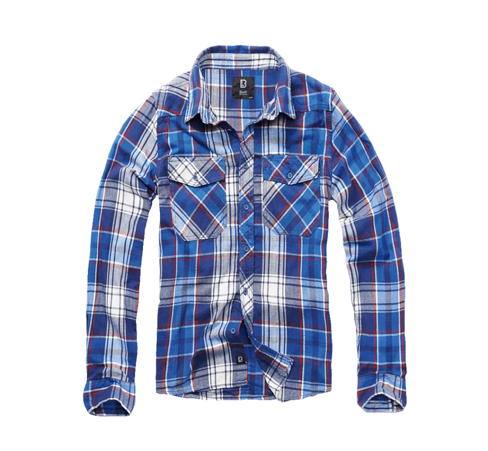 Brandit - Check Shirt Long Sleeve navy