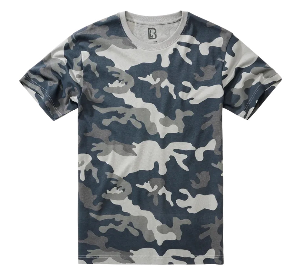 Brandit - T-Shirt grey camo