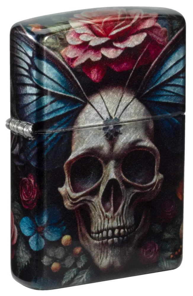 Zippo Feuerzeug - Floral Skull