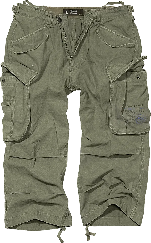 Brandit - Industry Vintage 3/4 Shorts olive