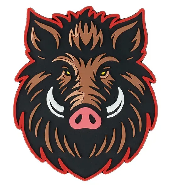 Klettabzeichen Wild boar - color