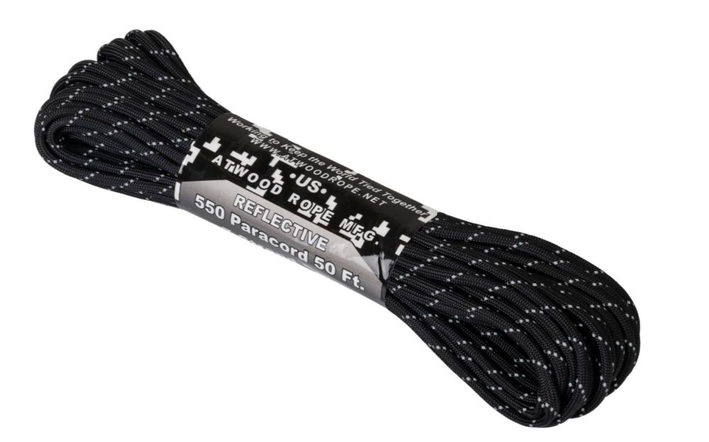 Helikon 550 Paracord Reflective 50ft. / 15m - Schwarz