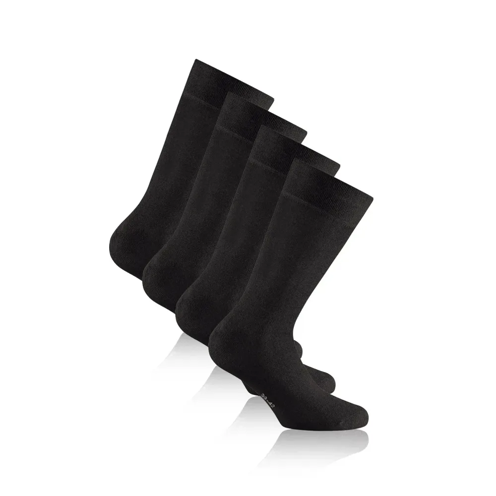 Rohner Socken - Bambus schwarz (2er Pack)