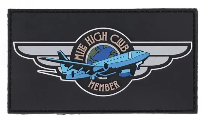 Klettabzeichen Mile High Club Member - schwarz