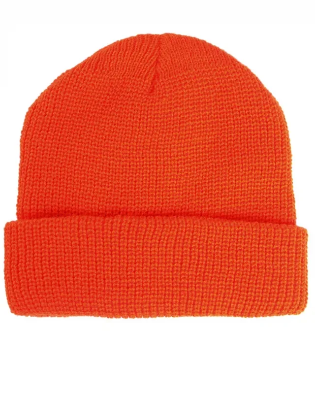 Rollmütze Polyacryl, gestrickt - orange