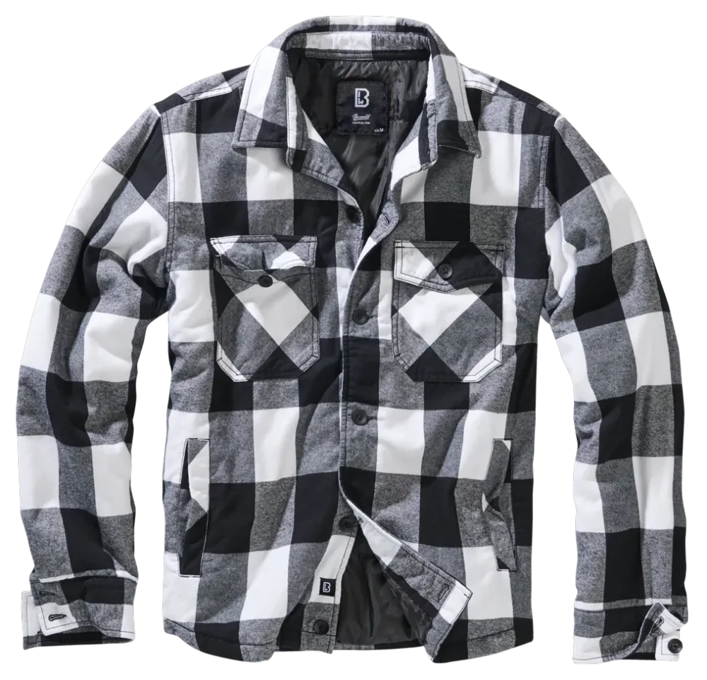 Brandit - Lumber Jacket white-black