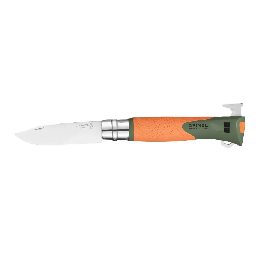 Opinel - Mehrzweckmesser Explore No. 12 mit Zeckenzange (orange)