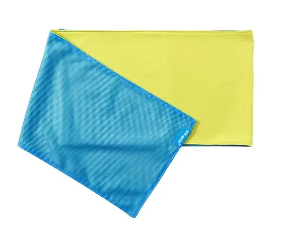 N-rit - Cool Towel Double, lime/blue (Kühleffekt)