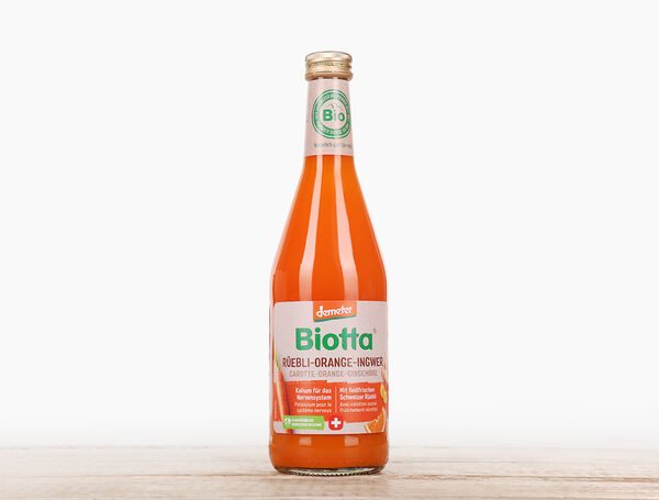 Biotta Bio-Saft Rüebli-Orange-Ingwer, Demeter, 500ml