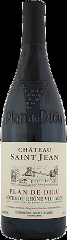 Plan de Dieu Cotes-du-Rhone Villages AOC Château Saint-Jean - 2023 - Côtes du Rhône, Frankreich