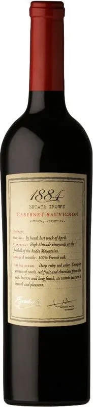 1884 Cabernet Sauvignon Estate Grown Mendoza Escorihuela Gascon - 2021 - Mendoza, Argentinien
