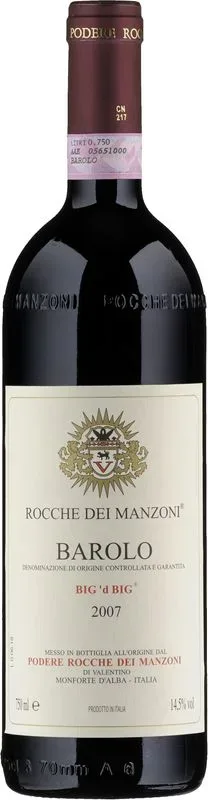 Barolo DOCG Big d'Big Rocche dei Manzoni - 2018 - Piemont, Italien