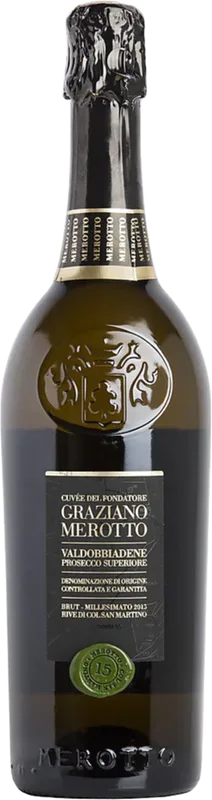 Cuvée del fondatore Graziano Merotto Rive di Col San Martino Valdobbiadene Prosecco Superiore DOCG brut Merotto - 2025 - Veneto, Italien