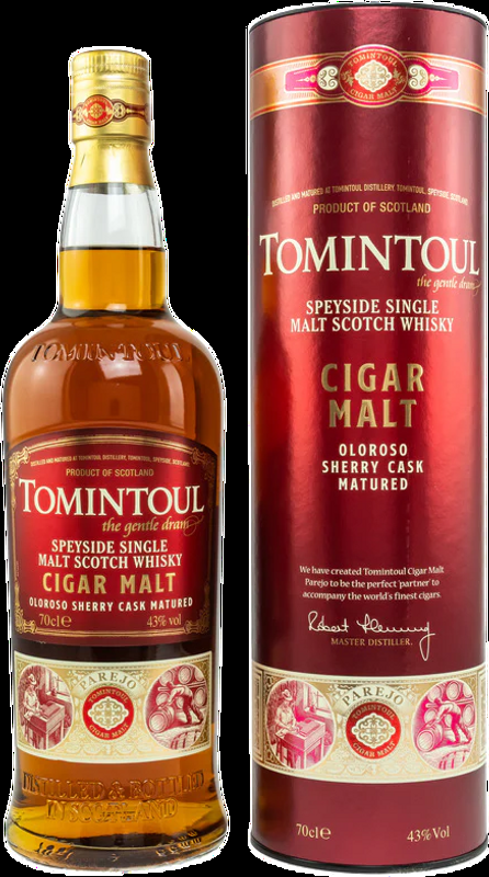 Tomintoul Cigar Malt Single Malt Whisky Tomintoul - Schottland, Grossbritannien