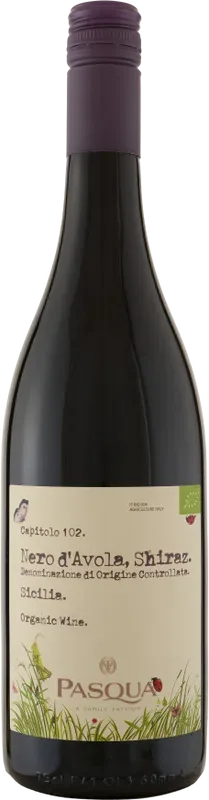 Capitolo 102 Nero d'Avola-Shiraz Organic Sicilia DOC Pasqua - 2024 - Sizilien, Italien