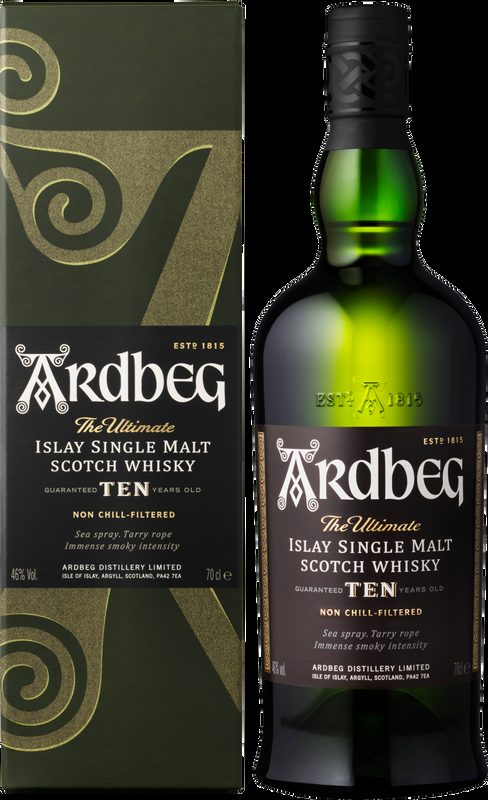 Ardbeg Ten Years Old Scotch Whisky Ardbeg - Schottland, Grossbritannien