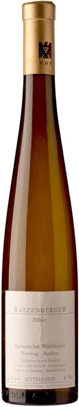 Bacharacher Wolfshohle Auslese Goldkapsel Ratzenberger - 2018 - Rheintal, Deutschland
