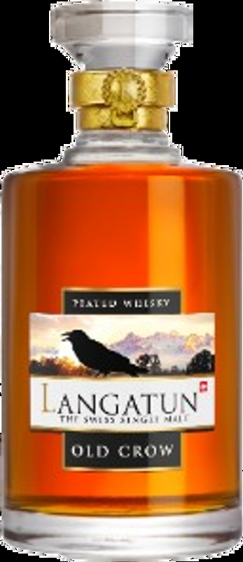 Whisky Langatun Old Crow Peated Single Malt in Karaffe Langatun Distillery - Schweiz