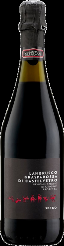 Lambrusco Grasparossa DOP Secco Cantina Settecani - Emilia-Romagna, Italien