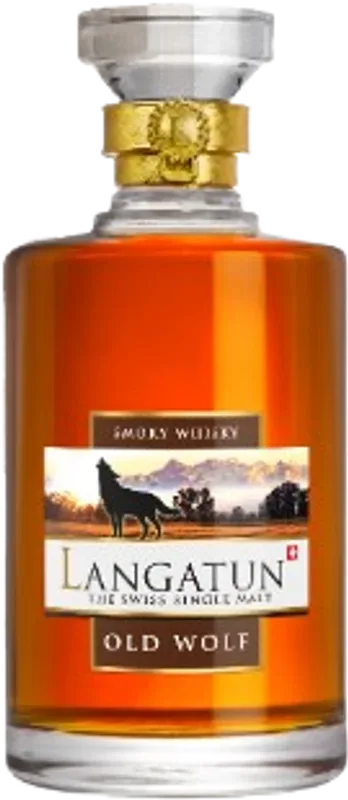 Whisky Langatun Old Wolf in Karaffe Langatun Distillery - Schweiz