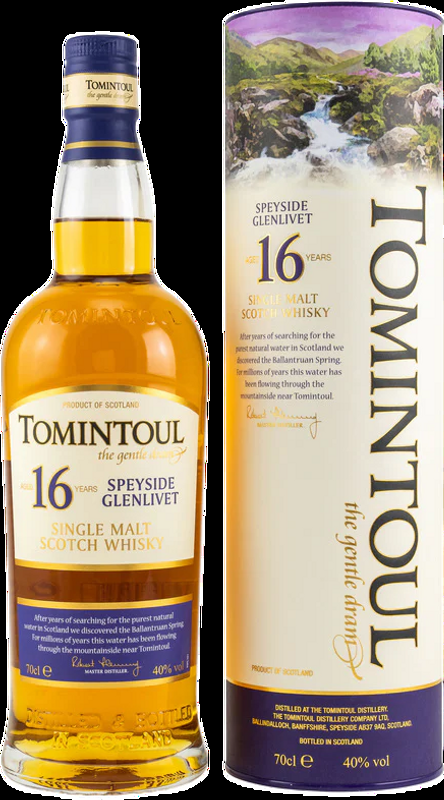 Tomintoul 16 years Single Malt Whisky Tomintoul - Schottland, Grossbritannien
