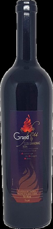 Clos Grandinaz Grand Feu Assemblage Rouge Cru de Sion AOC Dumoulin Frères - 2023 - Wallis, Schweiz