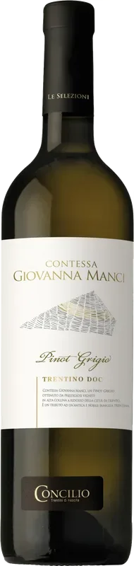 Selezione Contessa Manci Pinot Grigio Trentino DOC Concilio - 2019 - Trentino, Italien