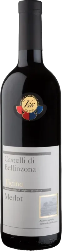Castelli di Bellinzona Ticino DOC Merlot Viti Azienda Agraria Cantonale di Mezzana - 2023 - Tessin, Schweiz