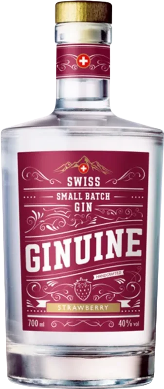 Ginuine Strawberry Dry Gin Edelbrennerei Brunschwiler - Schweiz