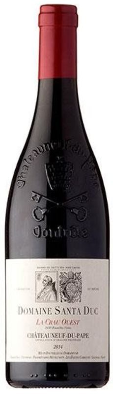 Châteauneuf du Pape AOC La Crau Ouest Single Vineyard Cuvée Domaine Santa Duc - 2021 - Côtes du Rhône, Frankreich