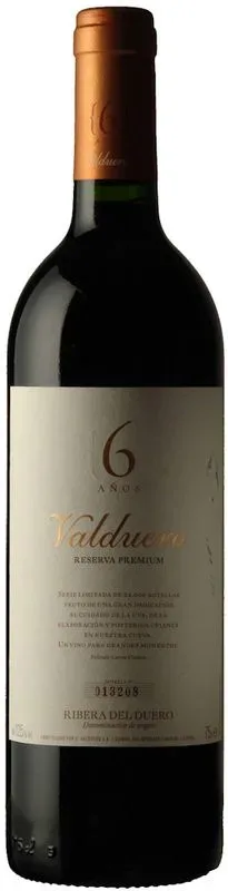 Ribera del Duero Valduero Reserva Premium 6 Anos DO Bodegas Valduero - 2016 - Duero-Tal (Castilla y Leon), Spanien