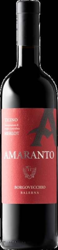 Amaranto Ticino DOC Merlot Borgovecchio - 2023 - Tessin, Schweiz
